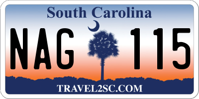 SC license plate NAG115