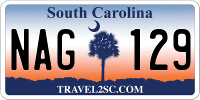 SC license plate NAG129