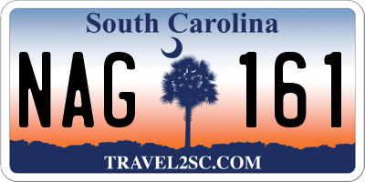 SC license plate NAG161