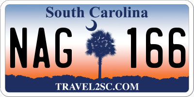 SC license plate NAG166