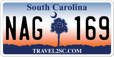 SC license plate NAG169