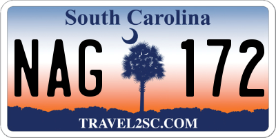 SC license plate NAG172