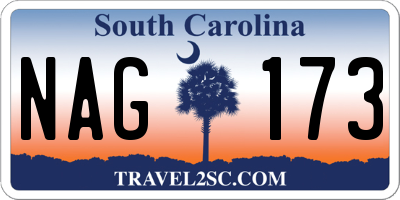 SC license plate NAG173