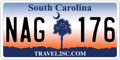 SC license plate NAG176