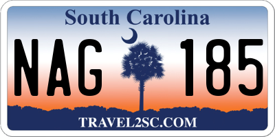SC license plate NAG185