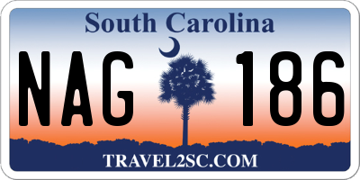 SC license plate NAG186