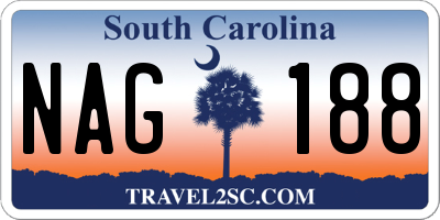 SC license plate NAG188
