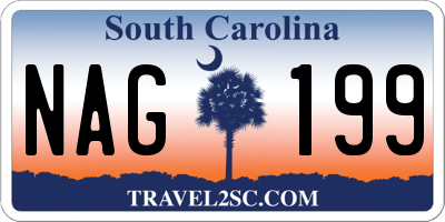 SC license plate NAG199