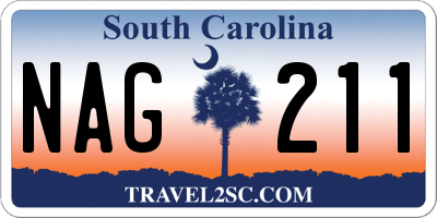 SC license plate NAG211