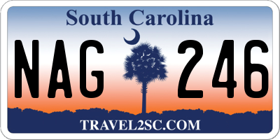 SC license plate NAG246