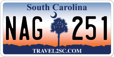 SC license plate NAG251