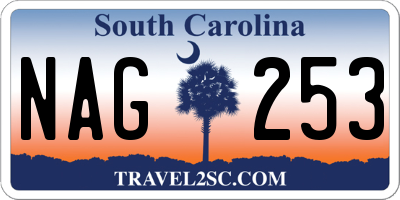 SC license plate NAG253