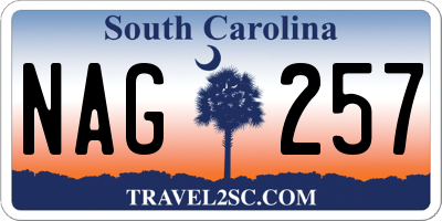 SC license plate NAG257