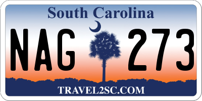 SC license plate NAG273