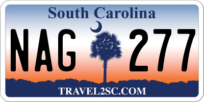 SC license plate NAG277