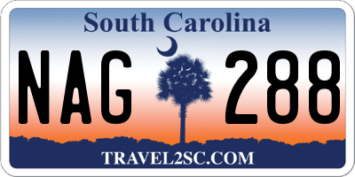 SC license plate NAG288
