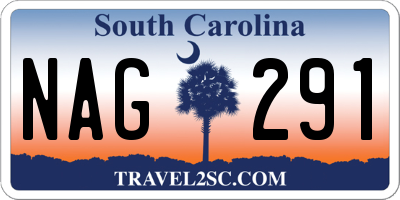SC license plate NAG291