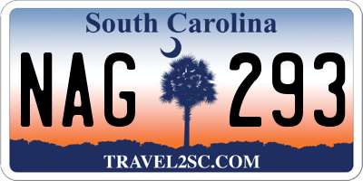 SC license plate NAG293