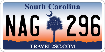 SC license plate NAG296