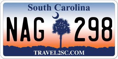 SC license plate NAG298