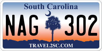 SC license plate NAG302