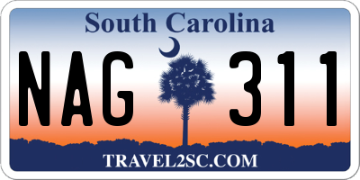 SC license plate NAG311