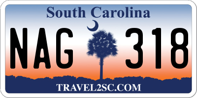 SC license plate NAG318