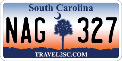 SC license plate NAG327