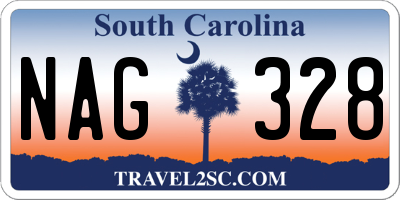 SC license plate NAG328