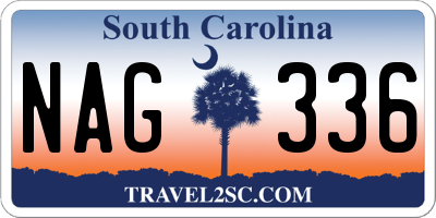 SC license plate NAG336