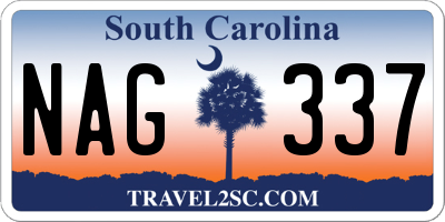 SC license plate NAG337