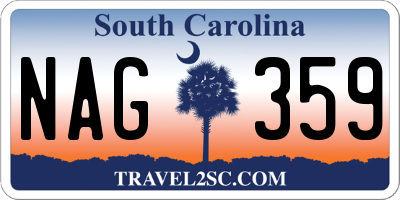 SC license plate NAG359