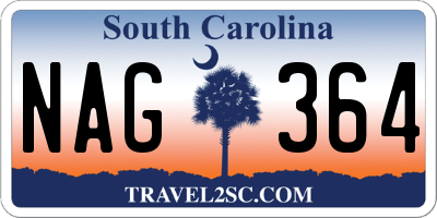 SC license plate NAG364