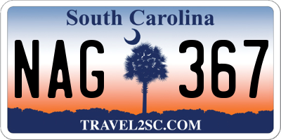 SC license plate NAG367