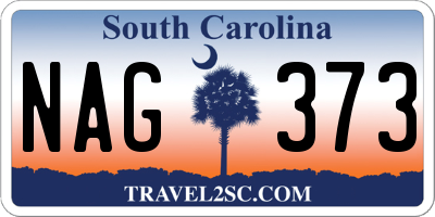 SC license plate NAG373