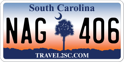 SC license plate NAG406