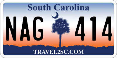SC license plate NAG414