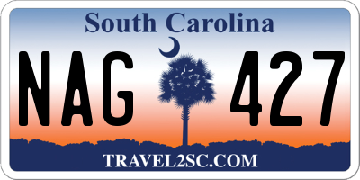 SC license plate NAG427