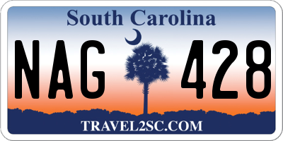 SC license plate NAG428