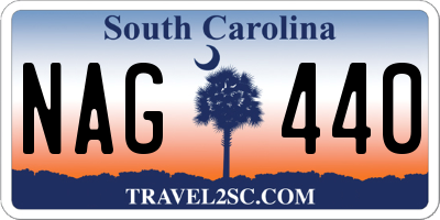 SC license plate NAG440