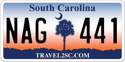 SC license plate NAG441