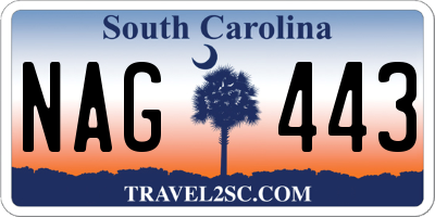 SC license plate NAG443