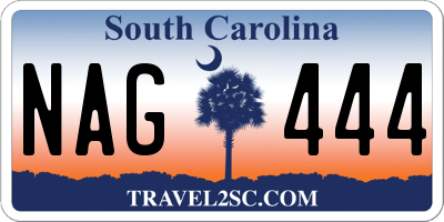 SC license plate NAG444