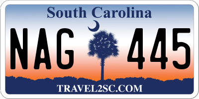SC license plate NAG445
