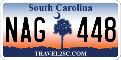 SC license plate NAG448