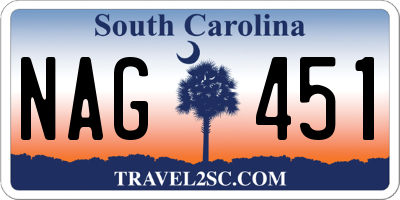 SC license plate NAG451