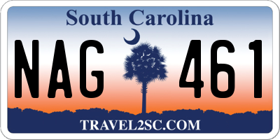 SC license plate NAG461