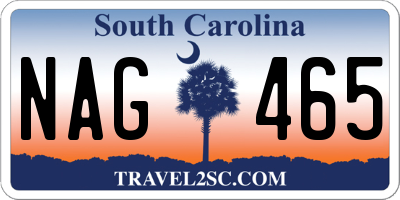 SC license plate NAG465