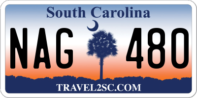SC license plate NAG480