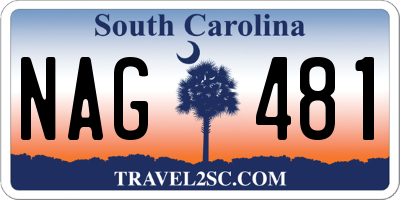 SC license plate NAG481